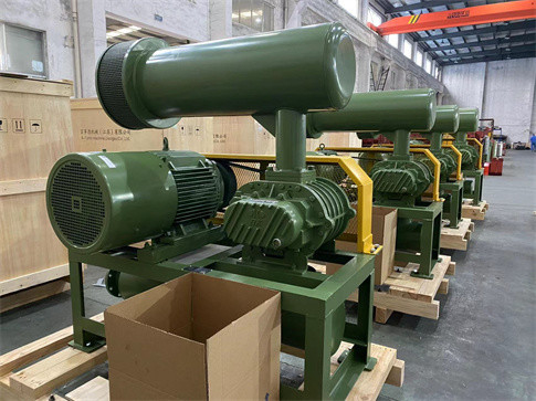 60KPA 1750 obr./min Three Lobe Roots Blower Army Green do akwakultury