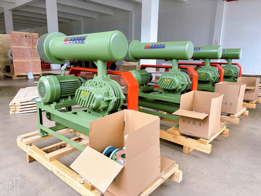 Mała dmuchawa pneumatyczna Tri Lobe Roots Blower 80kpa Wysokie ciśnienie