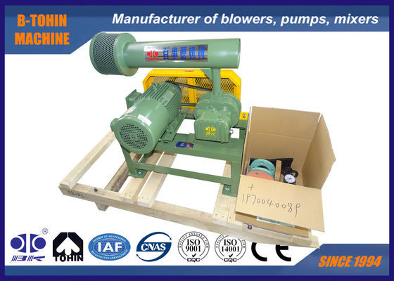 60KPA 1750 obr./min Three Lobe Roots Blower Army Green do akwakultury