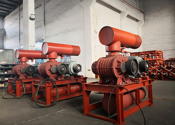 0,8 bar 132 kW 10 "850-1500 RPM 71,52-116,5 m3/min Tri Lobe Blower
