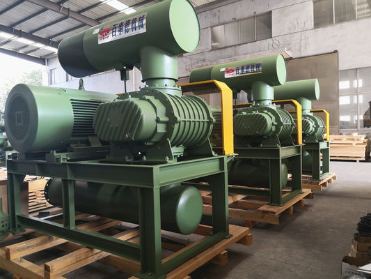 0,8 bar 132 kW 10 "850-1500 RPM 71,52-116,5 m3/min Tri Lobe Blower