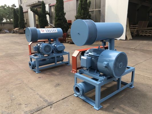 DN200 30-132KW 80KPA Chłodzony powietrzem, dostarczający specjalne dmuchawy rotacyjne Roots do żywności