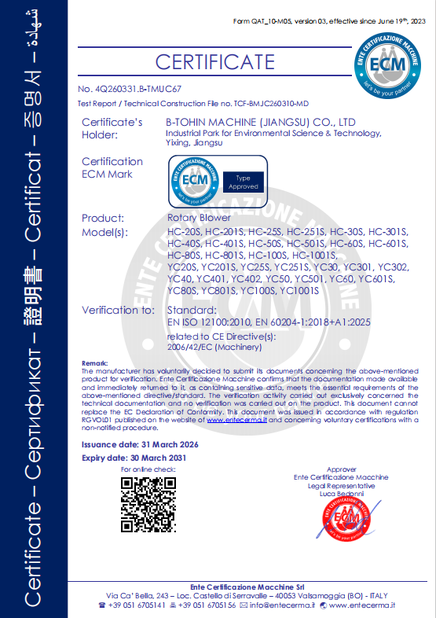 Chiny B-Tohin Machine (Jiangsu) Co., Ltd. Certyfikaty